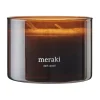 Bougie parfumée Meraki, 60 heures, Bois foncé
