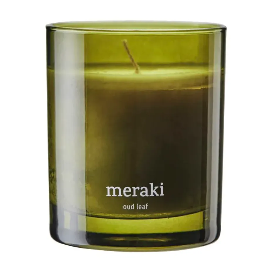 Bougie parfumée Meraki, 35 heures, Feuille d'Oud
