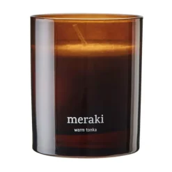 Bougie parfumée Meraki, 35 heures, Tonka chaud