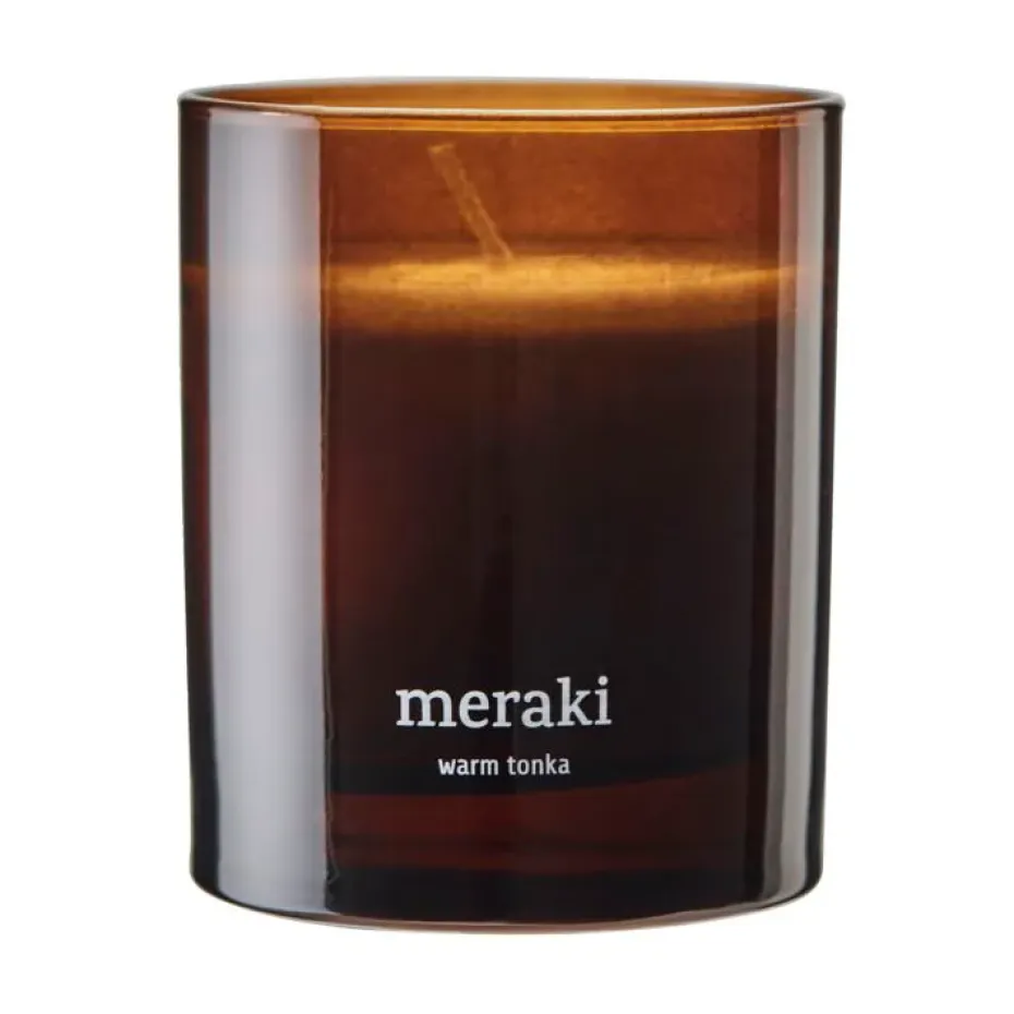 Bougie parfumée Meraki, 35 heures, Tonka chaud