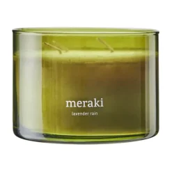 Bougie parfumée Meraki, 60 heures, Pluie de lavande