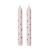 Bougies Amor 2 pièces, Light pink-red