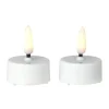 Bougies chauffe-plat Bright LED Ø3,8 cm lot de 2, White