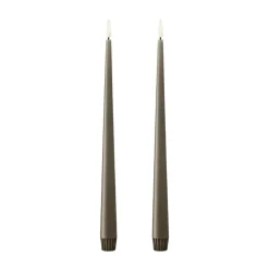Bougies LED ester & erik lot de 2, 77 Caviar , 30 cm