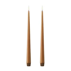 Bougies LED ester & erik lot de 2, 23 Raw Toffee , 30 cm
