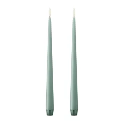 Bougies LED ester & erik lot de 2, 67 Jade stone , 30 cm