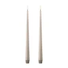 Bougies LED ester & erik lot de 2, 22 Linen Grey , 30 cm