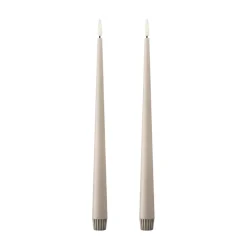 Bougies LED ester & erik lot de 2, 22 Linen Grey , 30 cm