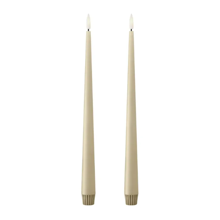 Bougies LED ester & erik lot de 2, 14 Pale ginger , 30 cm