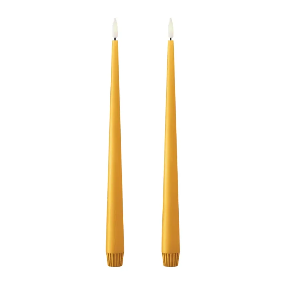 Bougies LED ester & erik lot de 2, 85 Mango , 30 cm