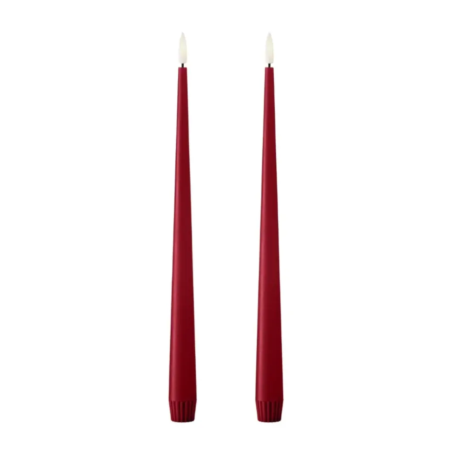 Bougies LED ester & erik lot de 2, 36 Winter Berry , 30 cm