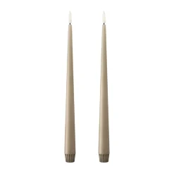 Bougies LED ester & erik lot de 2, 18 Nougat note , 30 cm