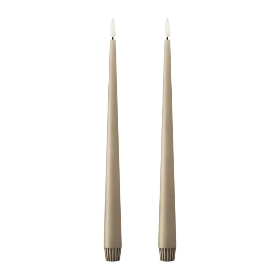 Bougies LED ester & erik lot de 2, 18 Nougat note , 30 cm