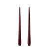 Bougies LED ester & erik lot de 2, 44/2 Deep Wine , 30 cm