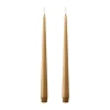 Bougies LED ester & erik lot de 2, 27 Almond butter , 30 cm