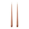 Bougies LED ester & erik lot de 2, 20 Rosy caramel , 30 cm