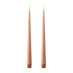 Bougies LED ester & erik lot de 2, 20 Rosy caramel , 30 cm