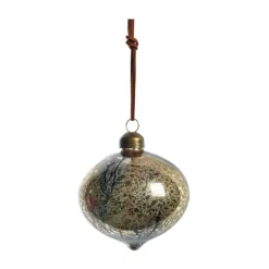 Boule de Noël Nosille 10 cm, Argent-or