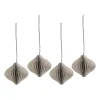 Boules de Noël Onion lot de 4, Beige