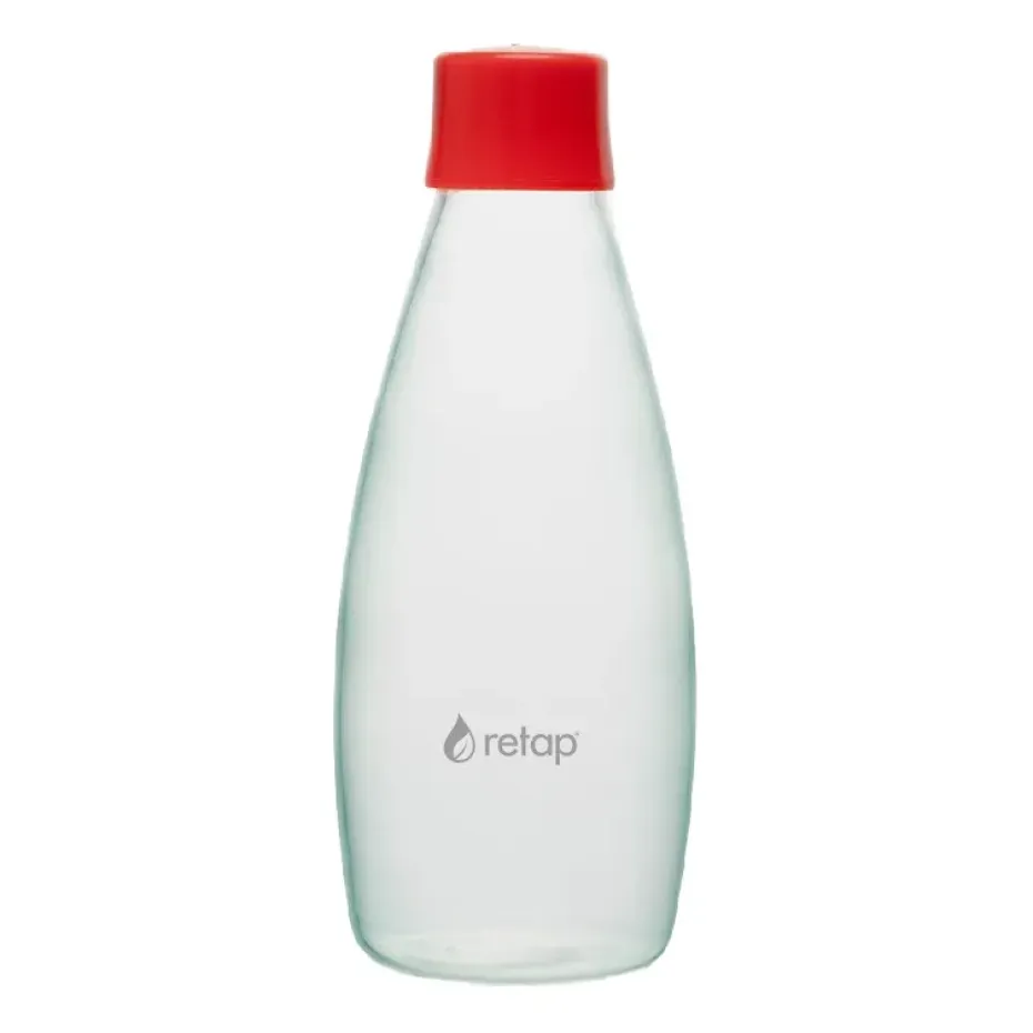 Bouteille en verre avec bouchon à vis Retap Go 08 80 cl, Red