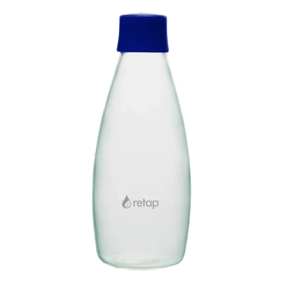 Bouteille en verre avec bouchon à vis Retap Go 08 80 cl, Dark blue