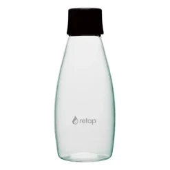 Bouteille en verre avec bouchon à vis Retap Go 05 50 cl, Black