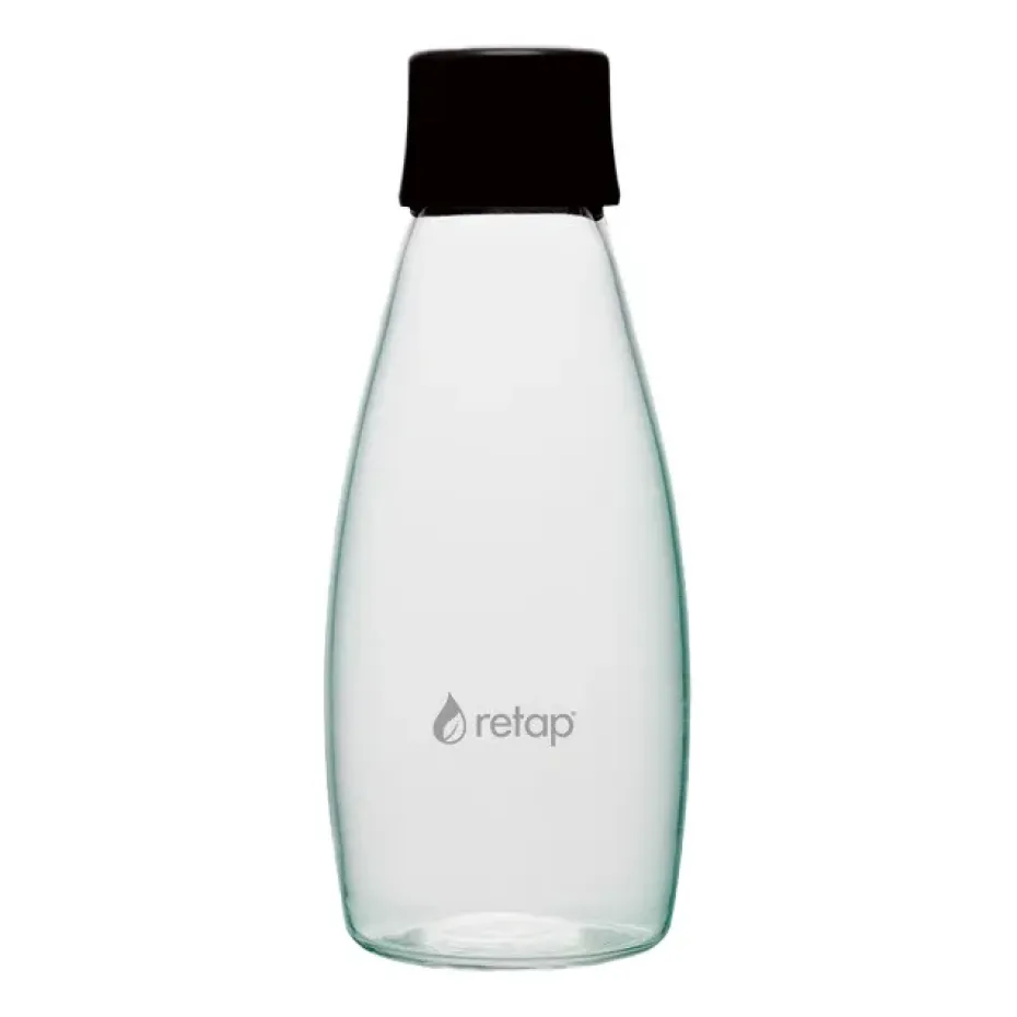 Bouteille en verre avec bouchon à vis Retap Go 05 50 cl, Black