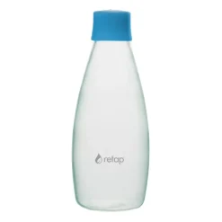 Bouteille en verre avec bouchon à vis Retap Go 08 80 cl, Light blue