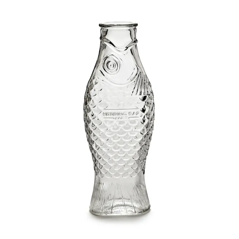 Bouteille en verre Fish & Fish 85 cl, Transparent