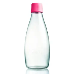 Bouteille en verre Retap 0,8 L, rose