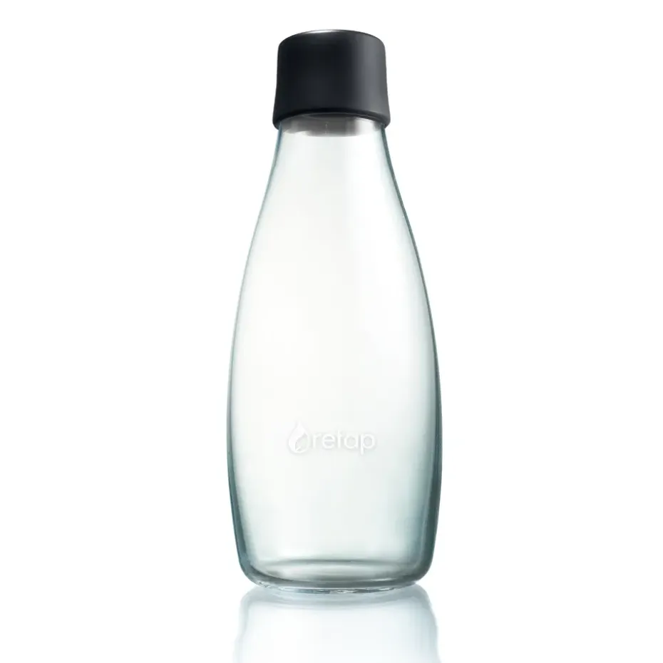 Bouteille en verre Retap 0,5 L, Noir