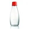 Bouteille en verre Retap 0,5 L, Rouge