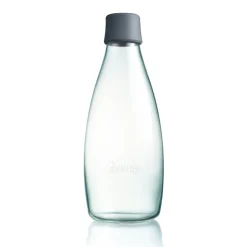 Bouteille en verre Retap 0,8 L, gris
