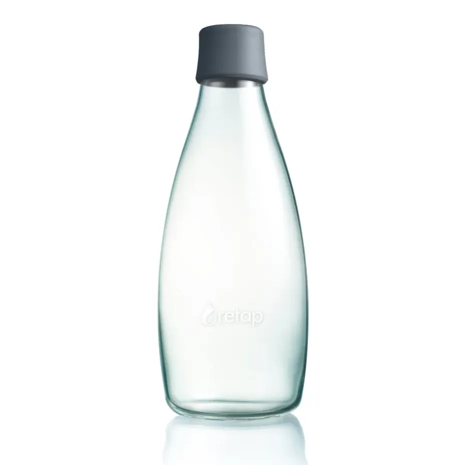 Bouteille en verre Retap 0,8 L, gris
