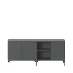 Buffet Save, Anthracite 04-pieds laqués noirs