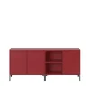 Buffet Save, beetroot 165, pieds laqués noirs