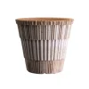 Cache-pot Atlas raw avec soucoupe, Rosa, Ø16 cm