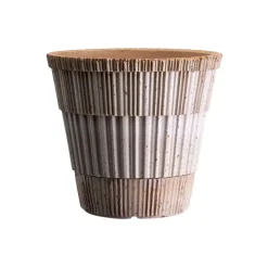 Cache-pot Atlas raw avec soucoupe, Rose, Ø14 cm