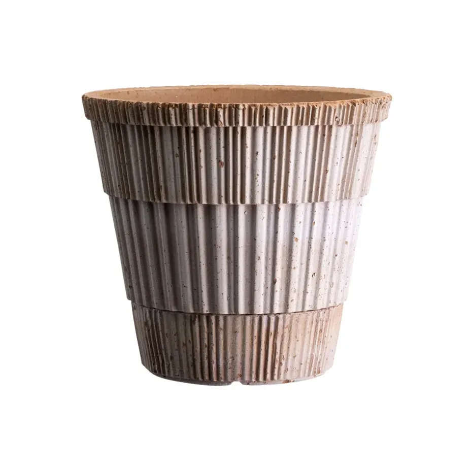 Cache-pot Atlas raw avec soucoupe, Rose, Ø14 cm