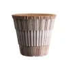 Cache-pot Atlas raw avec soucoupe, Rose, Ø21 cm