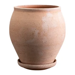 Cache-pot avec soucoupe Delphi 2 pièces, Rose, Ø20 cm