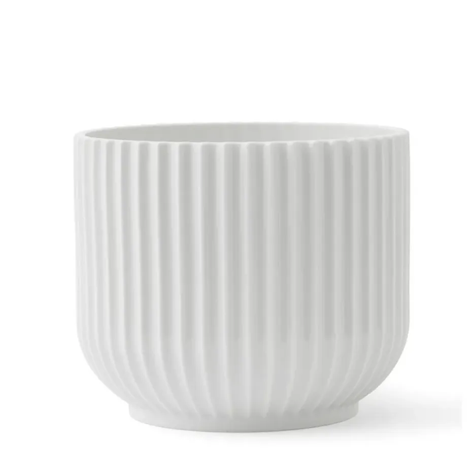 Cache-pot Lyngby blanc, Ø14,5 cm