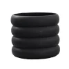 Cache-pot Mud noir, Moyen, Ø 14 cm