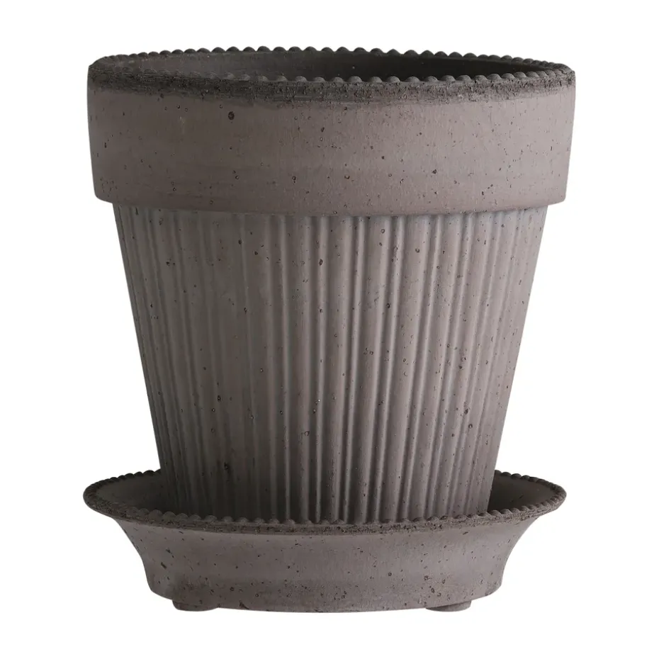 Cache-pot Simona 16 cm, Gris