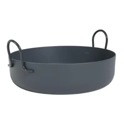 Cache-pot Tivoli Ø50 cm bas, gris foncé