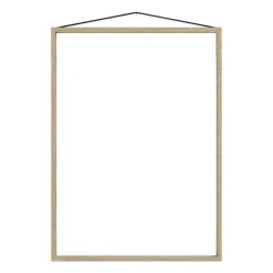 Cadre en chêne Moebe 50x70 cm, Transparent, Bois, Noir