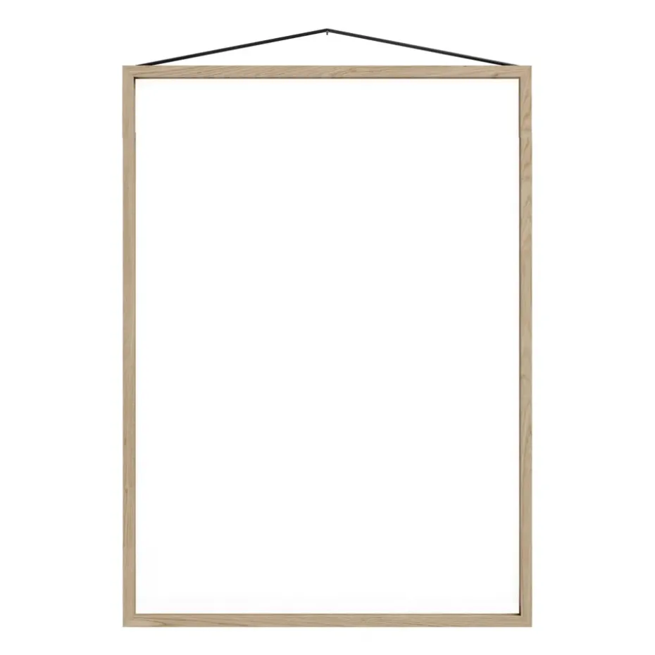 Cadre en chêne Moebe 50x70 cm, Transparent, Bois, Noir
