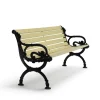 Canapé Byarum, Imprégnation de pin, pied noir, 155 cm