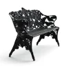 Canapé Classic, Lasure acajou noir, support noir