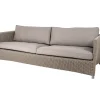 Canapé Diamond 3 places soft rope, Cane-Line Natté taupe